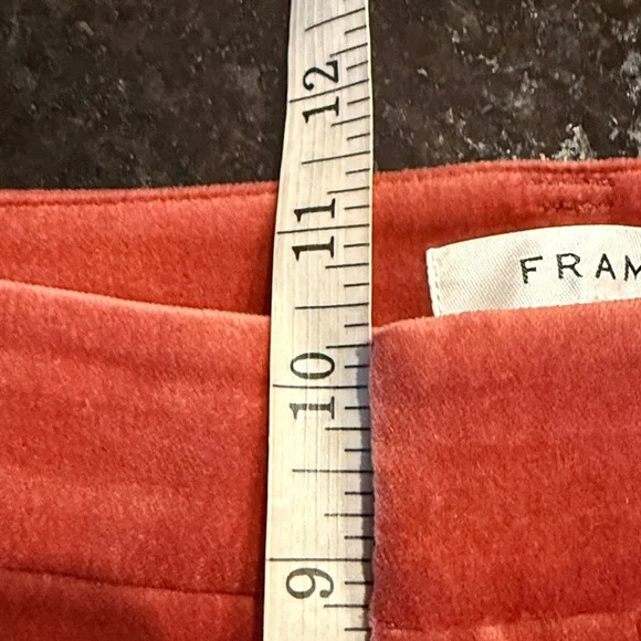 Frame Le Crop Spice Velvet Trousers Size 4 - Picture 7 of 12